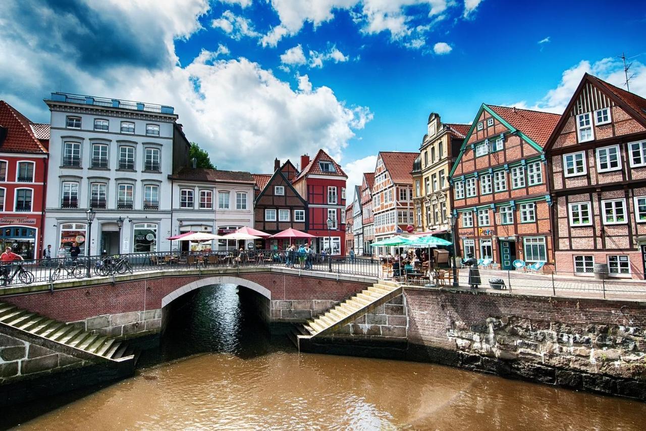 Die Stader Ferienwohnung Mit Terrasse Exterior foto